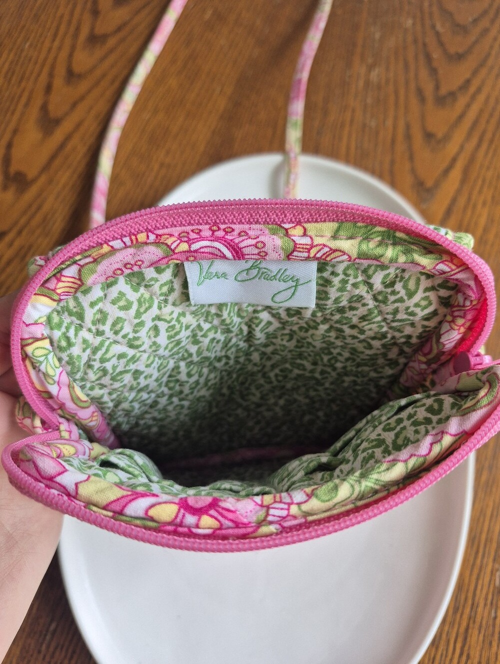 Vera Bradley Petal Pink Crossbody Purse (2006) - Picture 9 of 12